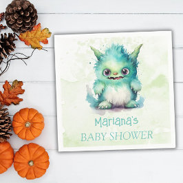 Halloween Kleine Monster Jongen Baby shower Servet