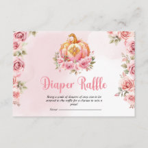 Halloween Kleine Pompoen Baby shower Luier Raffle