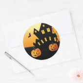 Halloween kleine pompoen ronde Sticker (Envelop)