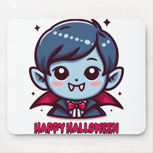 Halloween - Kleine schattige vampier Muismat (Voorkant)