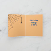 Halloween kleine skelet vleermuizen Trick or treat Kaart (Binnen)