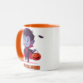 Halloween - Kleine Vampier en citrouille Mok (Voorkant links)