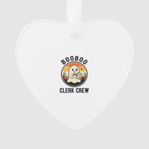 Halloween Klerk BooBoo Geest Crew Vintage_1 Ornament