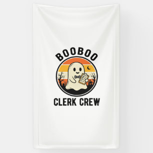 Halloween Klerk BooBoo Geest Crew Vintage_1 Spandoek