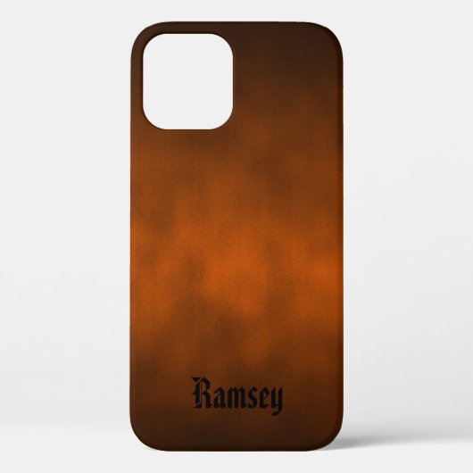 Halloween Kleur Gothic Ombre Kunst Je Naam Case-Mate iPhone Case (Achterkant)