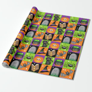 Halloween Kleuren Cadeaupapier