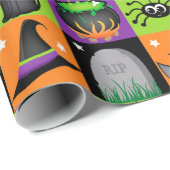 Halloween Kleuren Cadeaupapier (Rol Hoek)