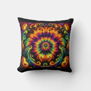 Halloween kleuren en spookachtige vibes kussen