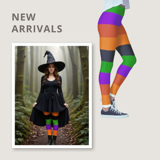 Halloween kleuren heks leggings