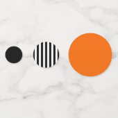 Halloween Kleuren met Strepen en Stippen Confetti (Voorkanten)