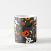 Halloween kleuren symbolen patroon koffiemok (Center)