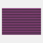 Halloween kleuren zwart oranje paars inpakpapier vel (Voorkant 2)