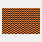 Halloween kleuren zwart oranje paars inpakpapier vel (Voorkant)