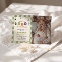 Halloween Kleurrijke Baby Shower Uitnodigingsfoto