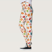 Halloween Kleurrijke Pompoenen en bladeren Leggings (Links)