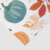 Halloween Kleurrijke Pompoenen en bladeren Tissuepapier (Detail)