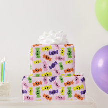 Halloween Kleurrijke Spooky Snoepjes Naadloos Patr