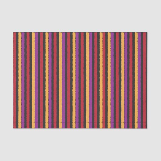 Halloween kleurrijke strepen tissuepapier (Voorkant)