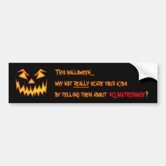 Halloween klimaatverandering bumpersticker