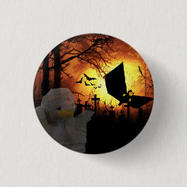 Halloween knop ronde button 3,2 cm