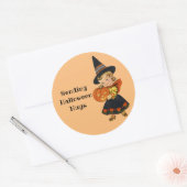 Halloween-knuffels verzenden ronde sticker (Envelop)