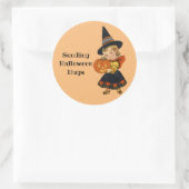 Halloween-knuffels verzenden ronde sticker (Tas)