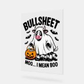 Halloween koe acryl bord (Hoek)
