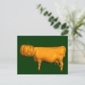 Halloween Koe Briefkaart (Staand voorkant)