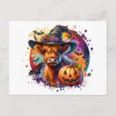 Halloween Koe Briefkaart (Voorkant)