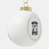 Halloween koe keramische bal ornament (Links)