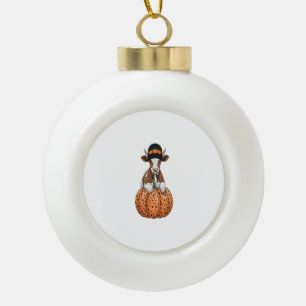 Halloween Koe Keramische Bal Ornament