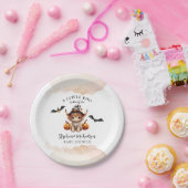 Halloween Koe Little Boo Baby shower Papieren Bordje (Feest)