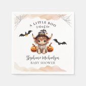 Halloween Koe Little Boo Baby shower Servet (Voorkant)