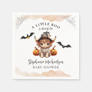 Halloween Koe Little Boo Baby shower Servet