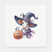 Halloween Koe met Herfst Servet (Voorkant)