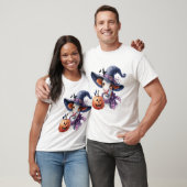 Halloween Koe met Herfst T-shirt (Unisex)