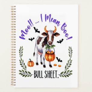 Halloween Koe Stier Laken Planner