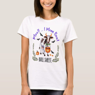Halloween Koe Stier Laken T-shirt