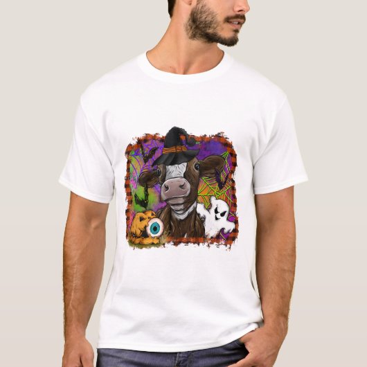 Halloween Koe T-shirt (Voorkant)