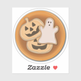 Halloween koekje bord sticker