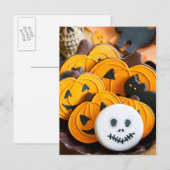 Halloween koekjes briefkaart (Voorkant / Achterkant)