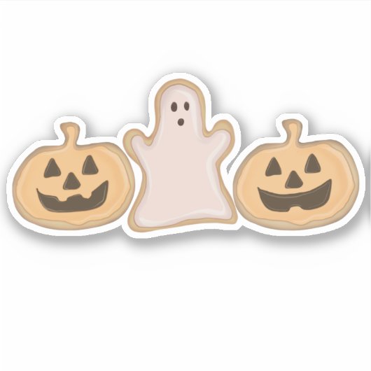 Halloween koekjes sticker (Voorkant)