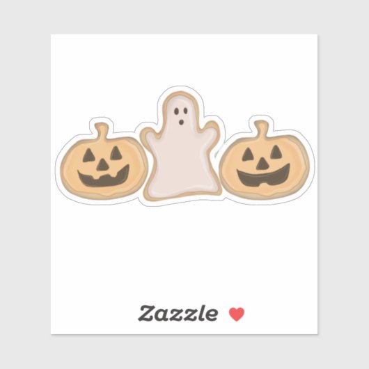Halloween koekjes sticker (Vel)