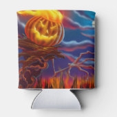 Halloween-Koelbox/Jack-O-Lantern Blikjeskoeler (Achterkant)