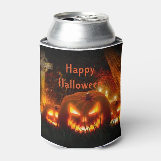 Halloween-Koelbox/Jack-O-Lantern Blikjeskoeler (Blikje Voorkant)