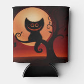 Halloween Koelbox/Zwarte Kat Blikjeskoeler (Voorkant)