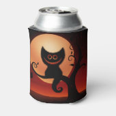 Halloween Koelbox/Zwarte Kat Blikjeskoeler (Blikje Achterkant)
