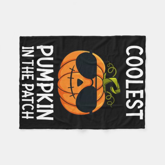 Halloween koelste pompoen in de patch boys Girls Fleece Deken (Voorkant (Horizontaal))