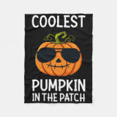 Halloween koelste pompoen in de patch boys Girls Fleece Deken (Voorkant)