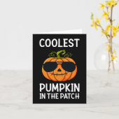 Halloween koelste pompoen in de patch boys Girls Kaart (Gele Bloem)